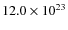 $12.0 \times 10^{23}$