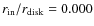 $r_{\rm in}/r_{\rm disk}=0.000$