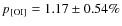 $p_{\rm [OI]}=1.17\pm 0.54\%$