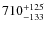 $\rm 710^{+125}_{-133}$