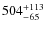 $\rm 504^{+113}_{-65}$