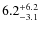 $\rm 6.2 ^{+6.2}_{-3.1}$