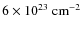 $ 6 \times 10^{23}~ \rm {cm}^{-2}$
