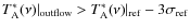 $T_{\rm A}^{*}(\nu)\vert_{\rm outflow} > T_{\rm A}^{*}(\nu)\vert_{\rm ref} - 3\sigma_{\rm ref}$