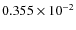$0.355 \times 10^{-2}$
