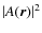 $\left\vert A(\vec{r}) \right\vert^{2}$