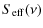 $\displaystyle S_{{\rm eff}}(\nu)$