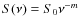 $S(\nu)=S_{0} \nu^{-m}$