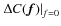 $\left. \Delta C(\vec{f}) \right\vert _{f=0}$