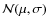 $\mathcal{N}(\mu,\sigma)$