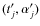 $(t_j^{\prime}, \alpha_j^{\prime})$