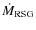 $\dot{M}_{\rm RSG}$
