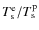 $T_{\rm s}^{\rm e}/T_{\rm s}^{\rm p}$