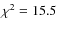 $\chi^2=15.5$