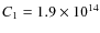 $C_1=1.9 \times 10^{14}$
