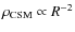 $\rho_{\rm CSM} \propto R^{-2}$