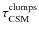 $\tau_{\rm CSM}^{\rm clumps}$