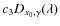 $c_3 D_{x_0,\gamma}(\lambda)$