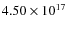 $ 4.50 \times 10^{17}$