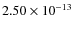 $2.50\times10^{-13}$