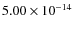 $5.00\times10^{-14}$