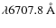 $\lambda6707.8~\AA$