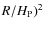 $R/H_{\rm P})^2$