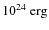 $10^{24} ~\rm erg$