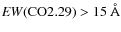 ${\it EW}({\rm CO} 2.29)>15~\AA$