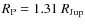 $R_{\rm P}=1.31~R_{\rm Jup}$