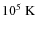 $
10^5~{\rm K}$
