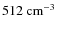 $512~{\rm cm}^{-3}$