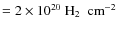 $=2 \times 10^{20} ~\mbox{H$_2$ }~{\rm cm}^{-2}$