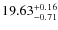 $\rm 19.63 ^{+0.16}_{-0.71}$
