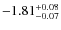 $\rm -1.81^{+0.08}_{-0.07}$