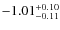 $\rm -1.01^{+0.10}_{-0.11}$