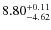 $\rm 8.80 ^{+0.11}_{-4.62}$