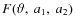 $F(\vartheta,~a_1,~a_2)$