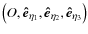 $\left( {O,{\vec{\hat e}}_{\eta _1 } ,{\vec{\hat e}}_{\eta _2 } ,{\vec{\hat e}}_{\eta _3 } } \right)$