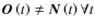${\vec{O}}\left( t \right) \ne {\vec{N}}\left(
t \right)\forall t$