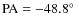 $\rm PA=-48.8\hbox {$^\circ $ }$