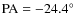$\rm PA=-24.4\hbox {$^\circ $ }$