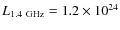 $L_{1.4~\rm GHz}=1.2\times10^{24}$