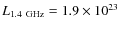 $L_{1.4~\rm GHz}=1.9\times10^{23}$
