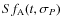 $Sf_{{{\rm A}}}(t,\sigma _{{{P}}})$