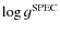 $\log g^{\rm SPEC}$