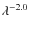 $\lambda^{-2.0}$