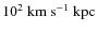 $10^2~\rm km~s^{-1}~kpc$