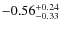$-0.56_{-0.33}^{\rm +0.24}$