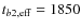 $t_{b2,{\rm eff}}=1850$